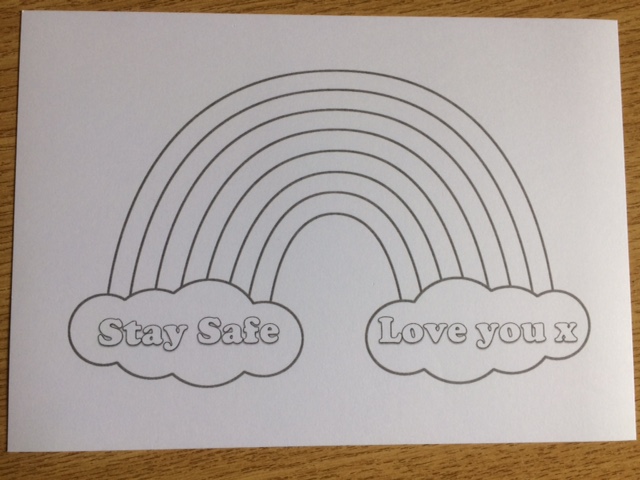 click here to view Stay Safe love you postcard